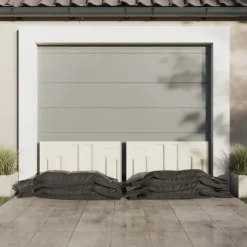 vidaXL Sandsäckar 50 st mörkgrön 103x25 cm HDPE - Industrilager