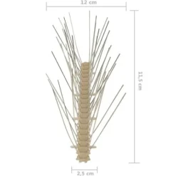 New vidaXL Set med 6 spetsar i 5 rader mot fåglar Plast 3 m Insektsmedel & Djuravvisande Medel