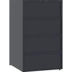 vidaXL Skjul för sopkärl för 3 platser antracit 207x79x117 cm stål
