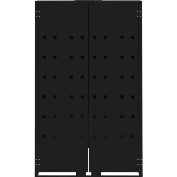 Best Skjul för sopkärl svart 69x79x117 cm stål Skjul, Garage & Carports