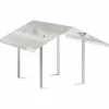 vidaXL Skorstenshuv silver 50 x 60 x 37 cm Rostfritt stål