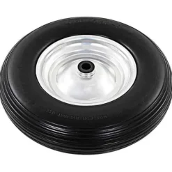Skottkärra Hjul med Solid PU Axel 4,00-8 390 mm Trädgårdsverktyg