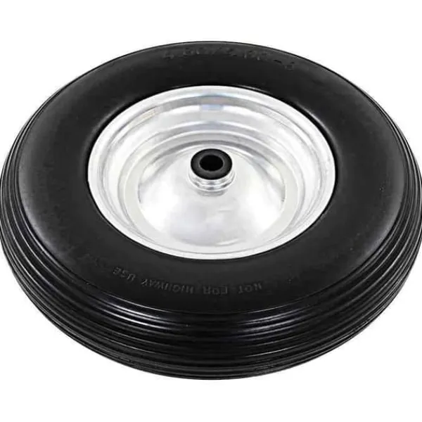 Skottkärra Hjul med Solid PU Axel 4,00-8 390 mm Trädgårdsverktyg