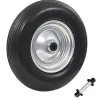 vidaXL Skottkärrehjul med axel massiv PU 4.00-8 390 mm