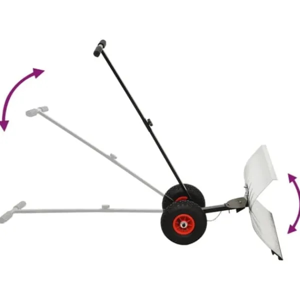 vidaXL Snöskyffel med hjul - Snöskyfflar