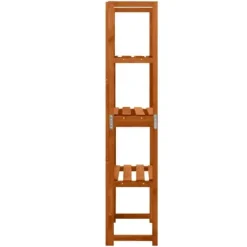 vidaXL Spaljé med hyllor 55x30x140 cm massivt granträ - Bersåer, spaljéer & pergolor