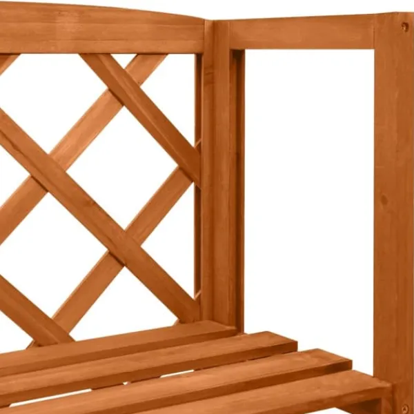 vidaXL Spaljé med hyllor 55x30x140 cm massivt granträ - Bersåer, spaljéer & pergolor