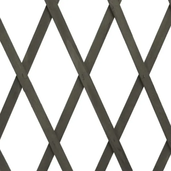 vidaXL Spaljéstaket grå 180x100 cm massivt granträ - Staket