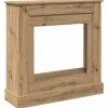 vidaXL Spiselkrans artisan ek 90x30x90 cm konstruerat trä