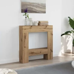 vidaXL Spiselkrans artisan ek 81x18x82 cm konstruerat trä