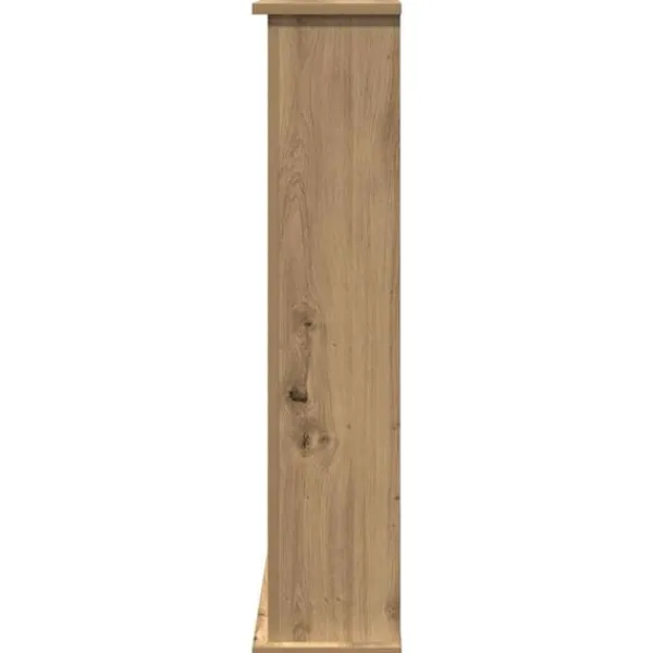 vidaXL Spiselkrans artisan ek 75x20x87,5 cm konstruerat trä