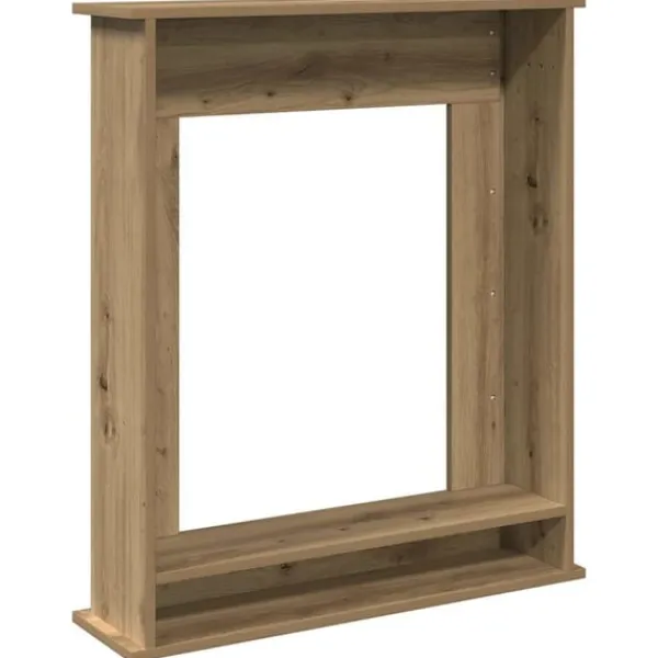 vidaXL Spiselkrans artisan ek 75x20x87,5 cm konstruerat trä