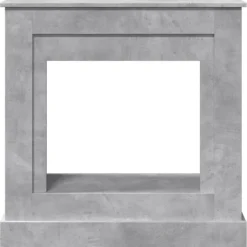 New Spiselkrans betonggrå 90x30x90 cm konstruerat trä Öppna Spisar