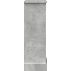 New Spiselkrans betonggrå 90x30x90 cm konstruerat trä Öppna Spisar