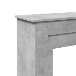 New Spiselkrans betonggrå 90x30x90 cm konstruerat trä Öppna Spisar