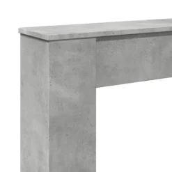 Best Spiselkrans betonggrå 100x20x100 cm konstruerat trä Öppna Spisar