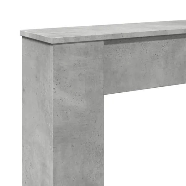 Best Spiselkrans betonggrå 100x20x100 cm konstruerat trä Öppna Spisar