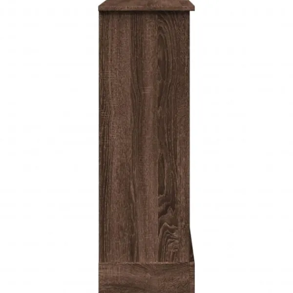 vidaXL Spiselkrans brun ek 90x30x90 cm konstruerat trä