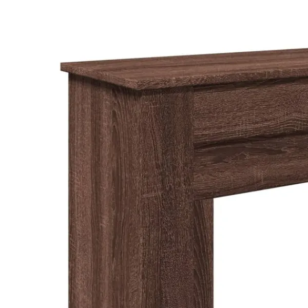 vidaXL Spiselkrans brun ek 90x30x90 cm konstruerat trä