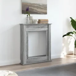New Spiselkrans grå sonoma 75x20x87,5 cm konstruerat trä Öppna Spisar