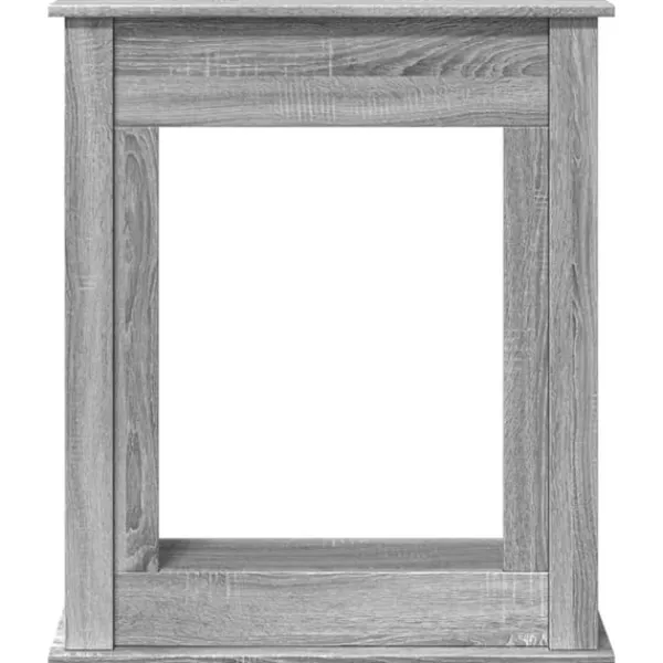 New Spiselkrans grå sonoma 75x20x87,5 cm konstruerat trä Öppna Spisar