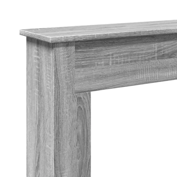New Spiselkrans grå sonoma 75x20x87,5 cm konstruerat trä Öppna Spisar