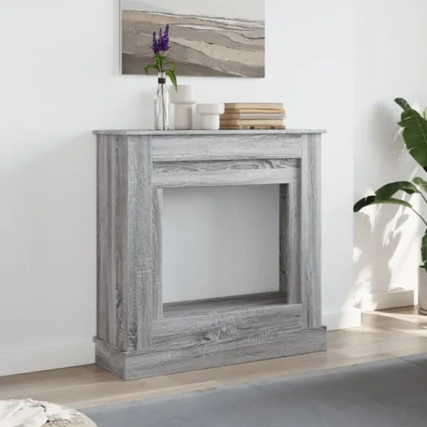 Online Spiselkrans grå sonoma 90x30x90 cm konstruerat trä Öppna Spisar