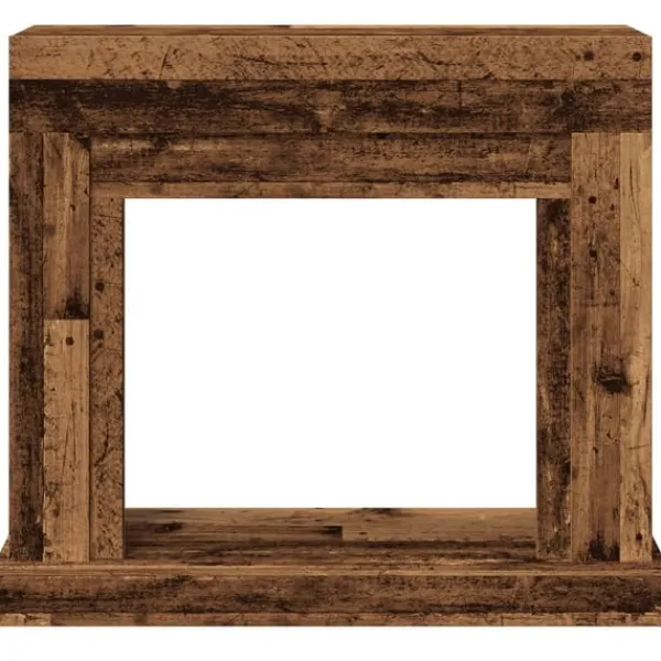 Sale Spiselkrans åldrat trä 100x30x87,5 cm konstruerat trä Öppna Spisar