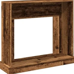 Sale Spiselkrans åldrat trä 100x30x87,5 cm konstruerat trä Öppna Spisar