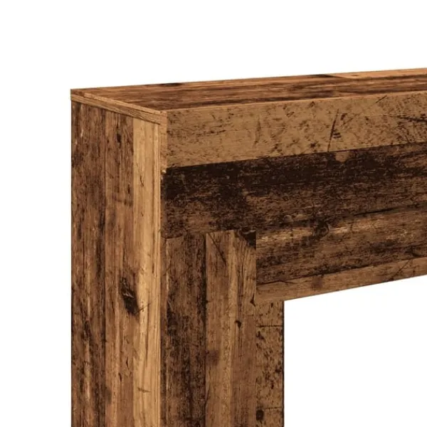 Sale Spiselkrans åldrat trä 100x30x87,5 cm konstruerat trä Öppna Spisar