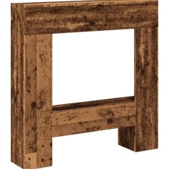 Sale Spiselkrans åldrat trä 81x18x82 cm konstruerat trä Öppna Spisar