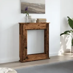 Best Spiselkrans åldrat trä 75x20x87,5 cm konstruerat trä Öppna Spisar