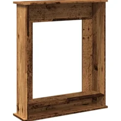 Best Spiselkrans åldrat trä 75x20x87,5 cm konstruerat trä Öppna Spisar