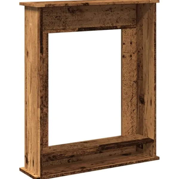 Best Spiselkrans åldrat trä 75x20x87,5 cm konstruerat trä Öppna Spisar