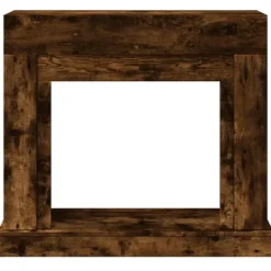 Online Spiselkrans rökfärgad ek 100x30x87,5 cm konstruerat trä Öppna Spisar