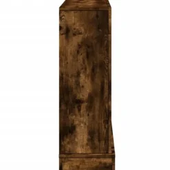Online Spiselkrans rökfärgad ek 100x30x87,5 cm konstruerat trä Öppna Spisar