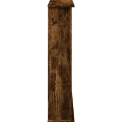 vidaXL Spiselkrans rökfärgad ek 75x20x87,5 cm konstruerat trä