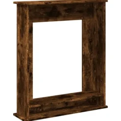 vidaXL Spiselkrans rökfärgad ek 75x20x87,5 cm konstruerat trä