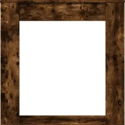 Clearance Spiselkrans rökfärgad ek 100x20x100 cm konstruerat trä Öppna Spisar