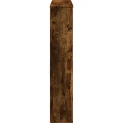 Clearance Spiselkrans rökfärgad ek 100x20x100 cm konstruerat trä Öppna Spisar
