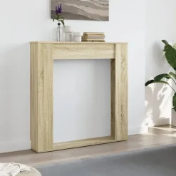vidaXL Spiselkrans sonoma-ek 100x20x100 cm konstruerat trä