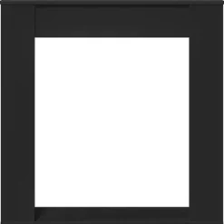 Clearance Spiselkrans svart 100x20x100 cm konstruerat trä Öppna Spisar