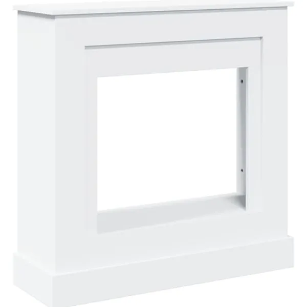 vidaXL Spiselkrans vit 90x30x90 cm konstruerat trä