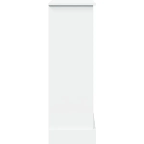 vidaXL Spiselkrans vit 90x30x90 cm konstruerat trä