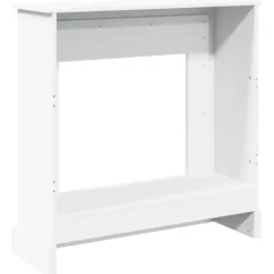 vidaXL Spiselkrans vit 90x30x90 cm konstruerat trä