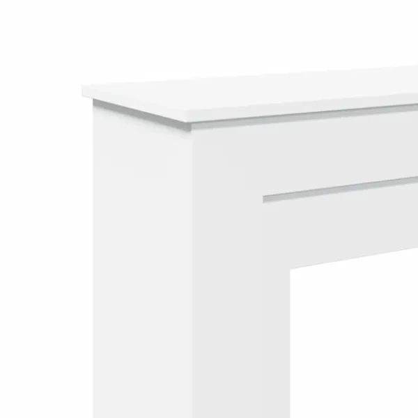 vidaXL Spiselkrans vit 90x30x90 cm konstruerat trä