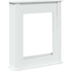 vidaXL Spiselkrans vit 75x20x87,5 cm konstruerat trä