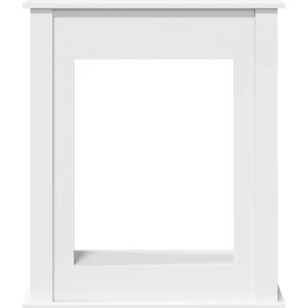 vidaXL Spiselkrans vit 75x20x87,5 cm konstruerat trä
