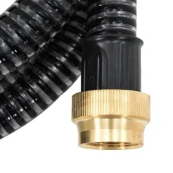 Clearance sugslang med mässingsanslutningar Svart 1,1" 3 m PVC 151054 Bevattning