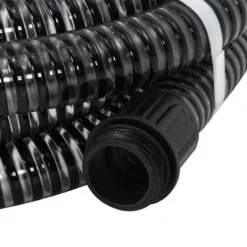 vidaXL sugslang med mässingsanslutningar Svart 1,1" 5 m PVC 151059